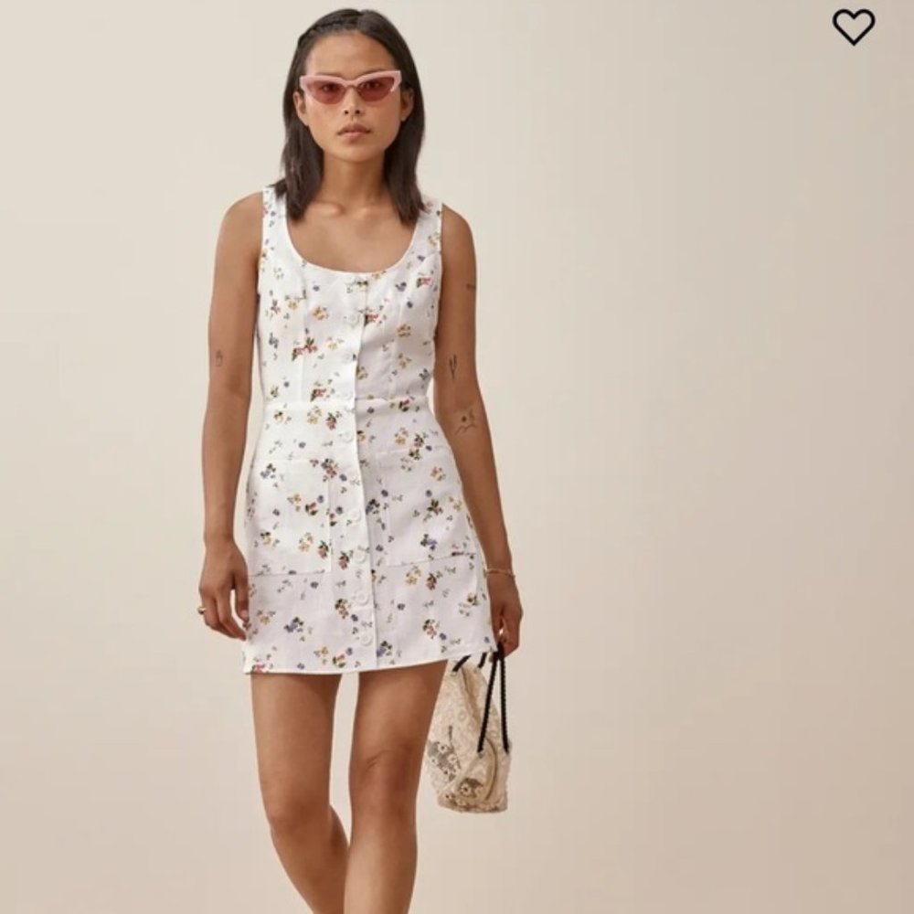 Reformation Jill Linen Dress